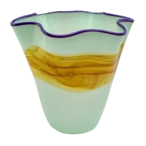 Mint Chisos Wavy Vase